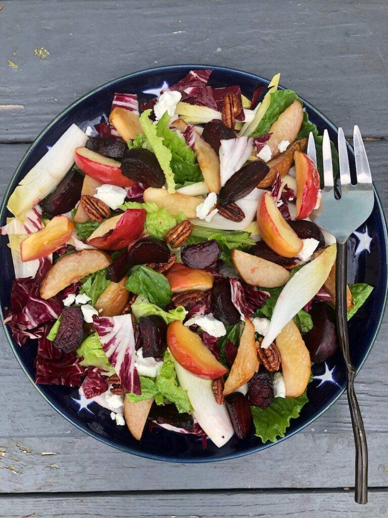 RECIPE: Roasted Apple, Pear, and Beet Salad