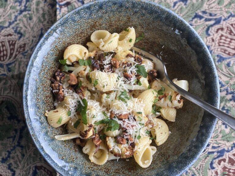 Roasted Cauliflower Pasta